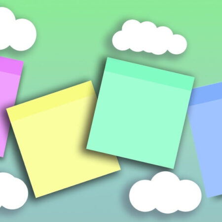 image of post-it notes and thought bubbles