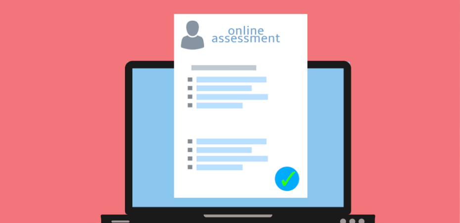 Graphic of online assessment