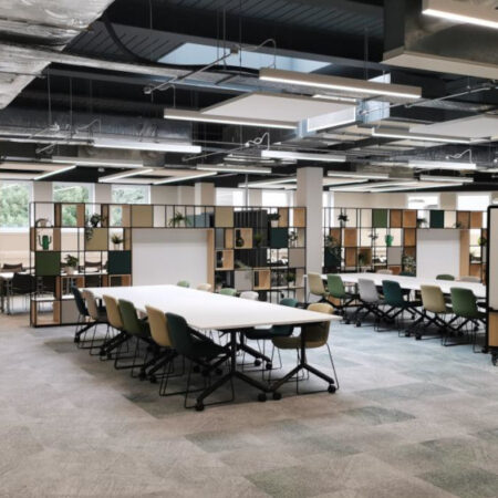 "Photo of an empty MathsBase classroom