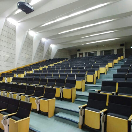 Photo of empty lecture hall