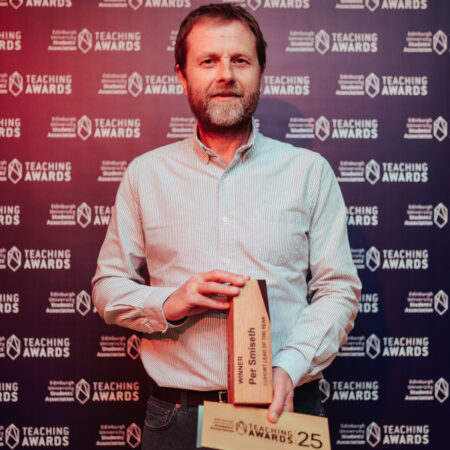 Photo of Per with his award.