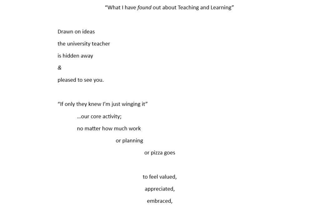 Text from a poem