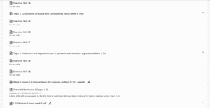 Screenshot of the course, LEL2A