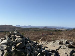 Photo of a hilltop view in Abriachan overlooking moorland.