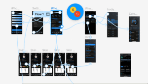 An example of a student project design process using Figma