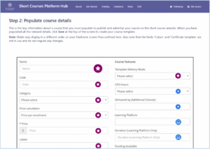 Example of ThingLink guidance embedded in a SharePoint page showing compulsory and optional field icons.