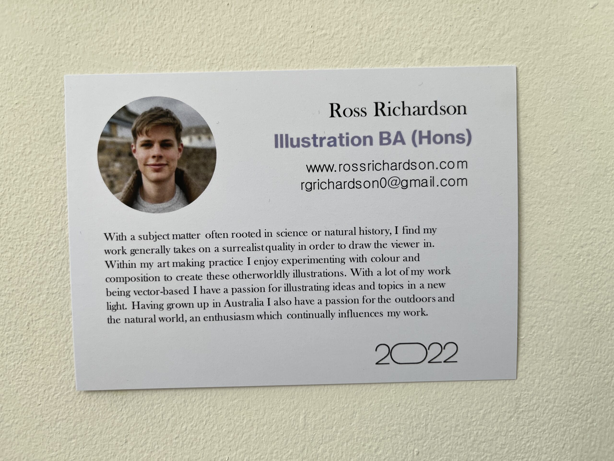 Ross Richardson Exhibition