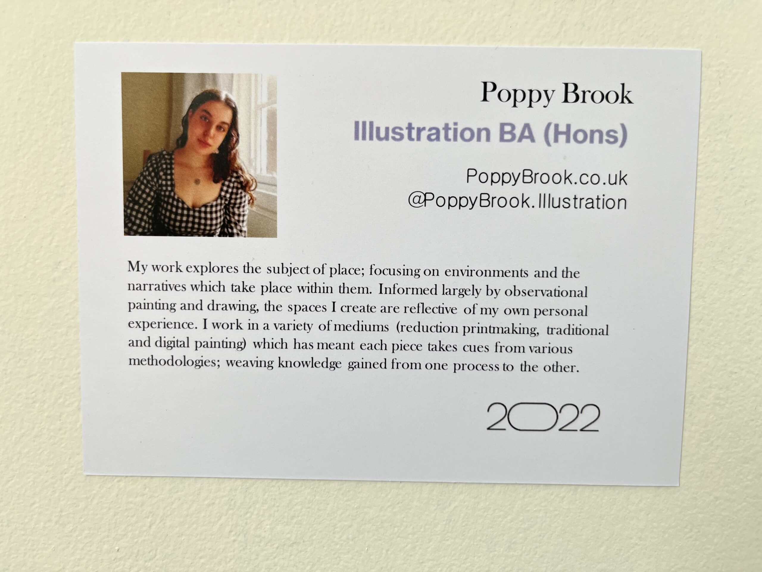 Poppy Brook Exhibition