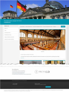 Mock up web page illustrating the new University website design