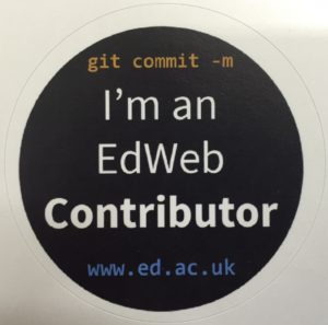 Git Commit! I'm an EdWeb Contributor