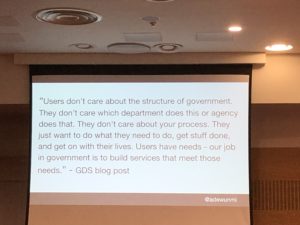 Quote from GDS blog regarding user needs