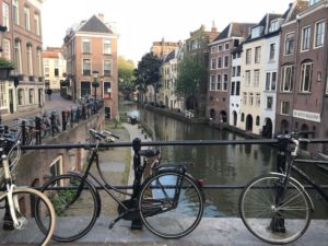 Bikes and canal in Utrecht