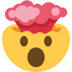 Exploding head emoji