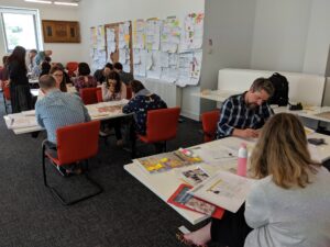 Participants working in one of our co-design events