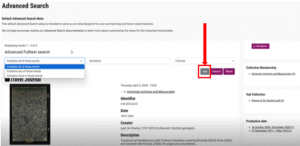 Screenshot showing Advanced Search with the 'Add' button in grey 