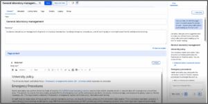 Screenshot showing a participant's prompt and the response with reworked text