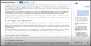 Screenshot showing a participant's prompt for task 2 and the response