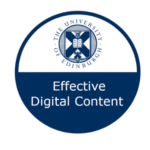 Effective Digital Content Badge received by course participants on completion of the course under the University Open Digital Badge scheme.