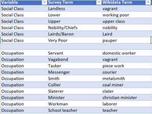 Anomalies in Value Labels between Wikidata and the Survey