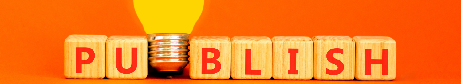 publish written in block letters