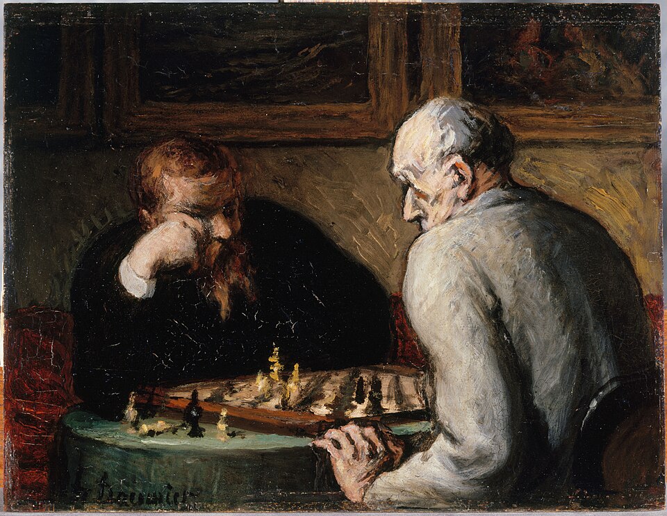 Honoré Daumier: The Chess Players