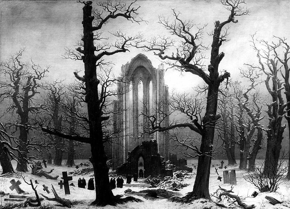 Caspar David Friedrich: Monastery cemetery in snow
