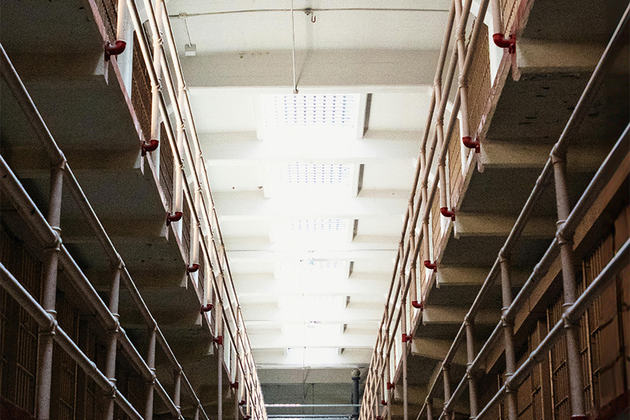 Image inside a prison