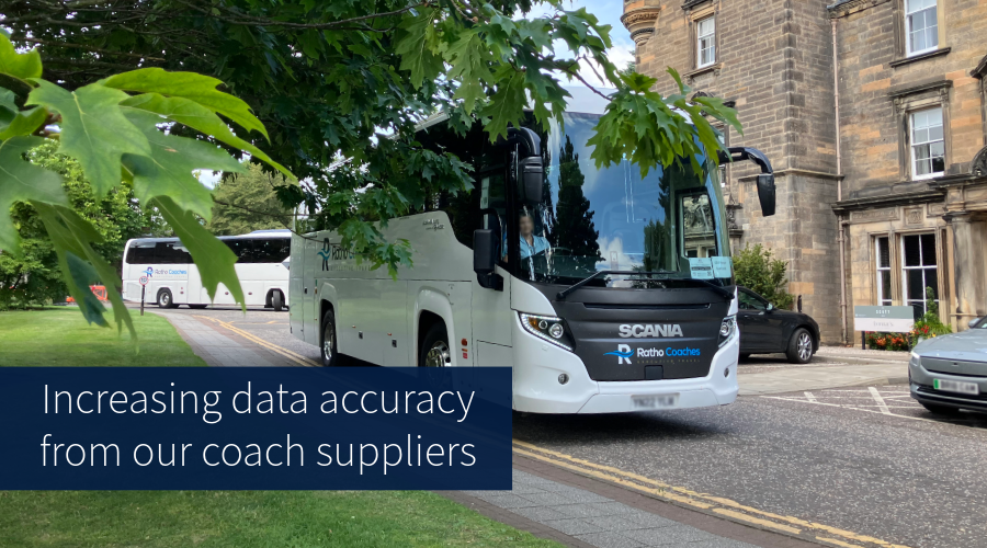 Increasing data accuracy from our coach suppliers, coach
