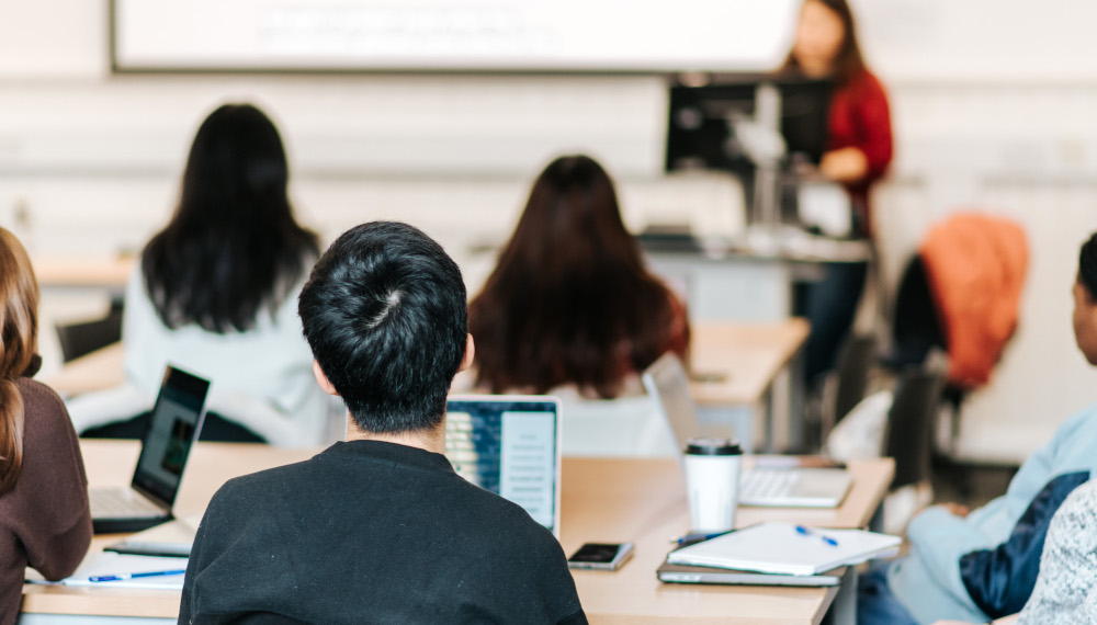 International Foundation Programme students learning in the classroom